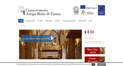 Desktop Screenshot of conservatorio.pr.it